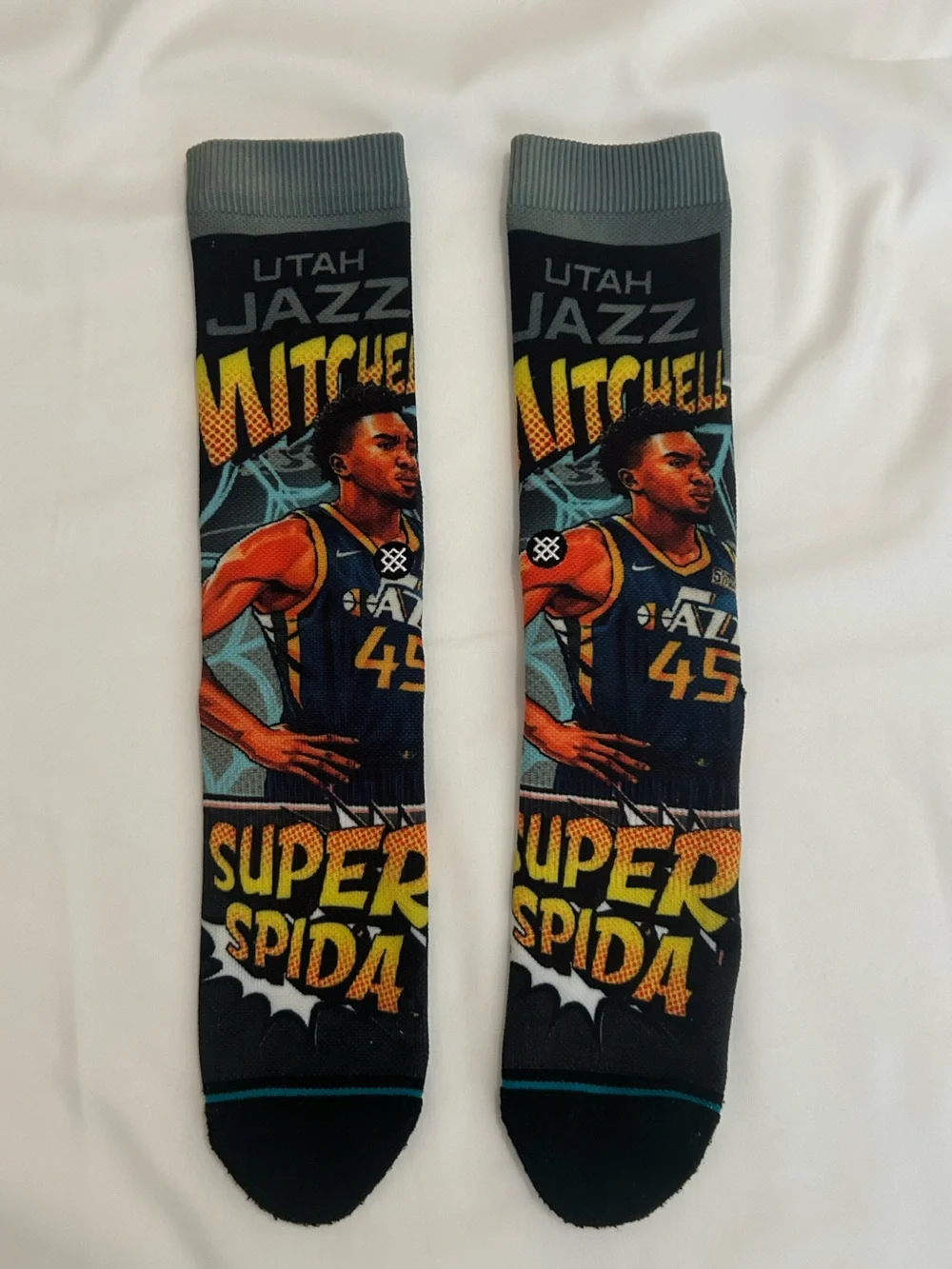 Stance Donovan Mitchell Utah Jazz Super Spider Crew Socks